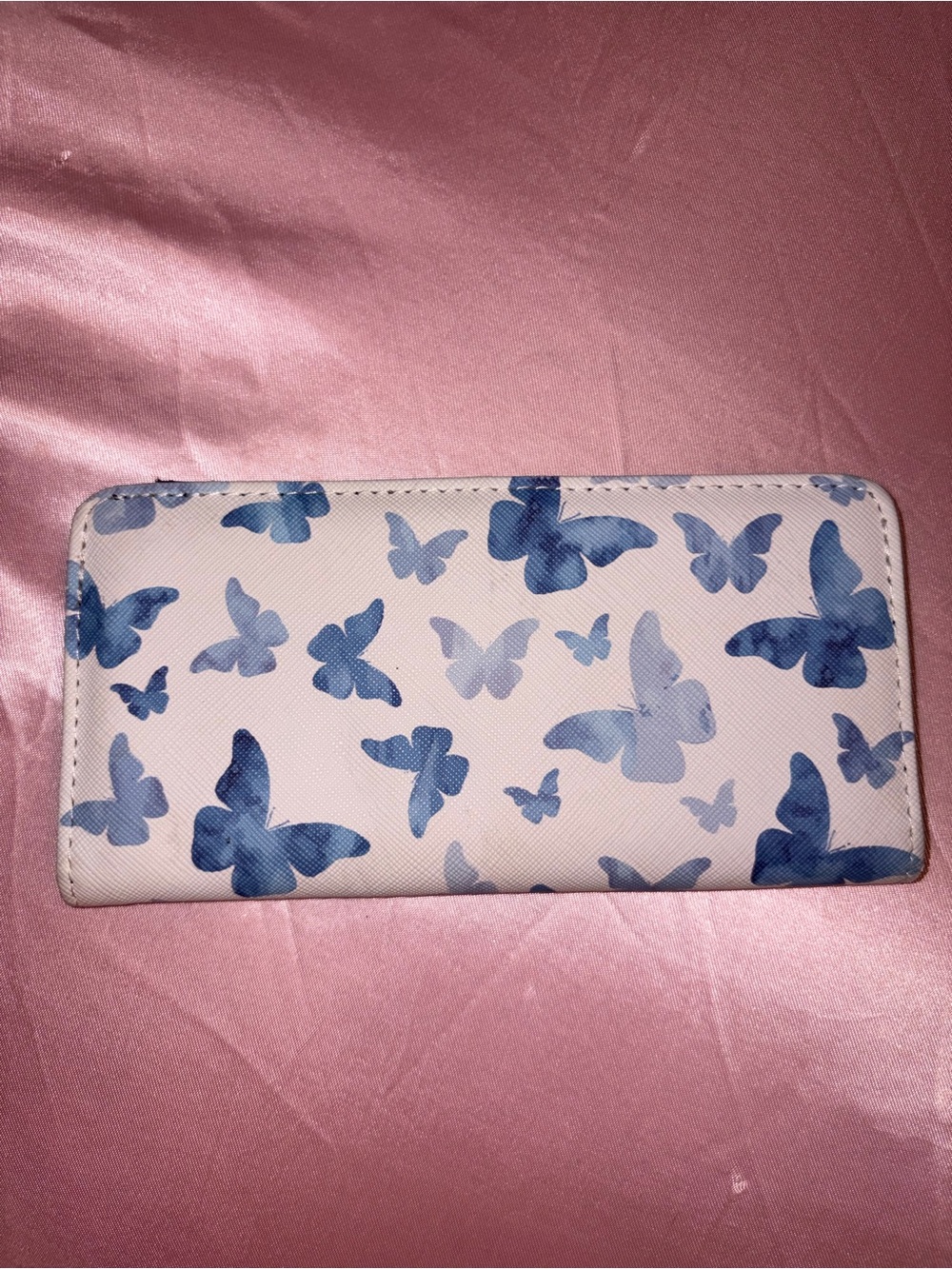 Blue Butterfly Print Women's Wallet - Unbranded